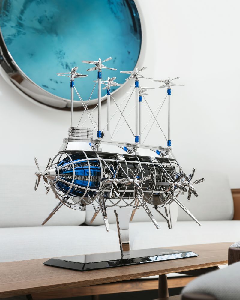 L'Epée 1839 airship clock as mechanical sculpture
