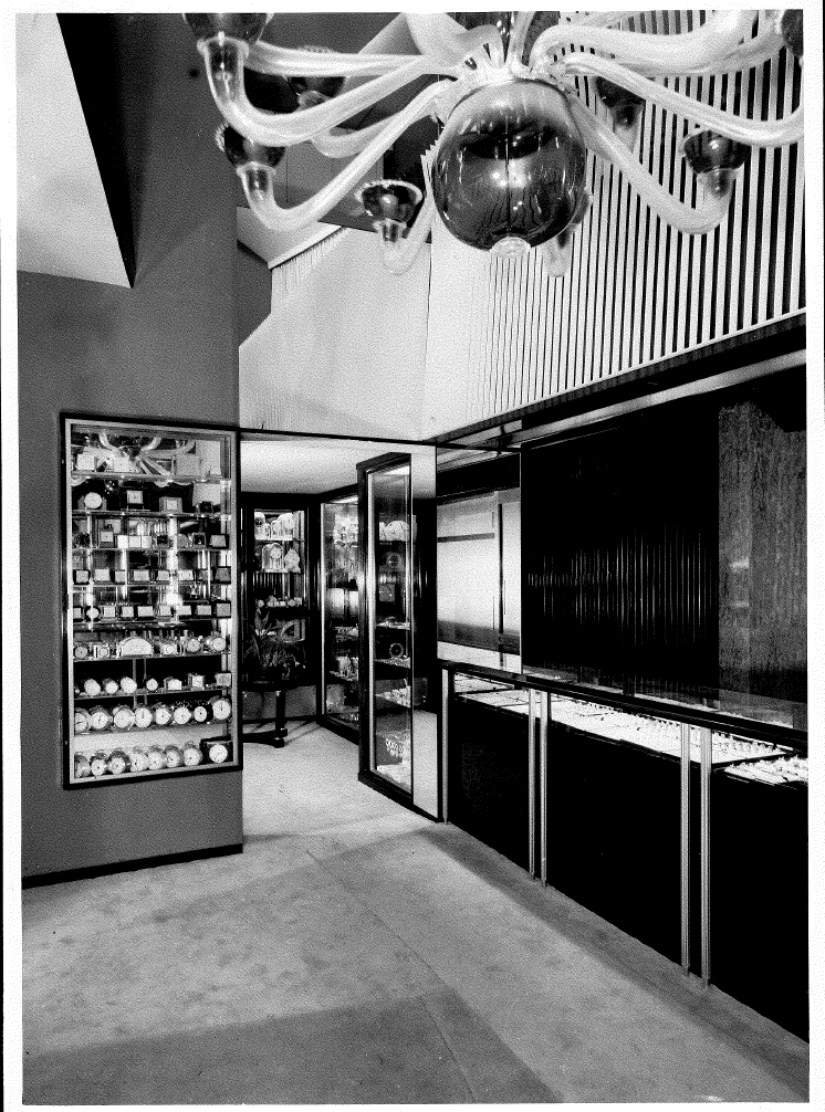 The historic interior of the boutique