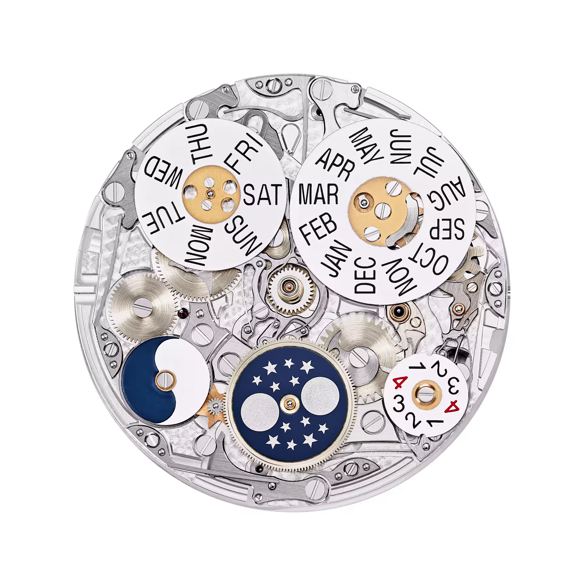Patek Philippe Perpetual calendar chronograph 5270P-016 — Wijzerplaat — perspectief