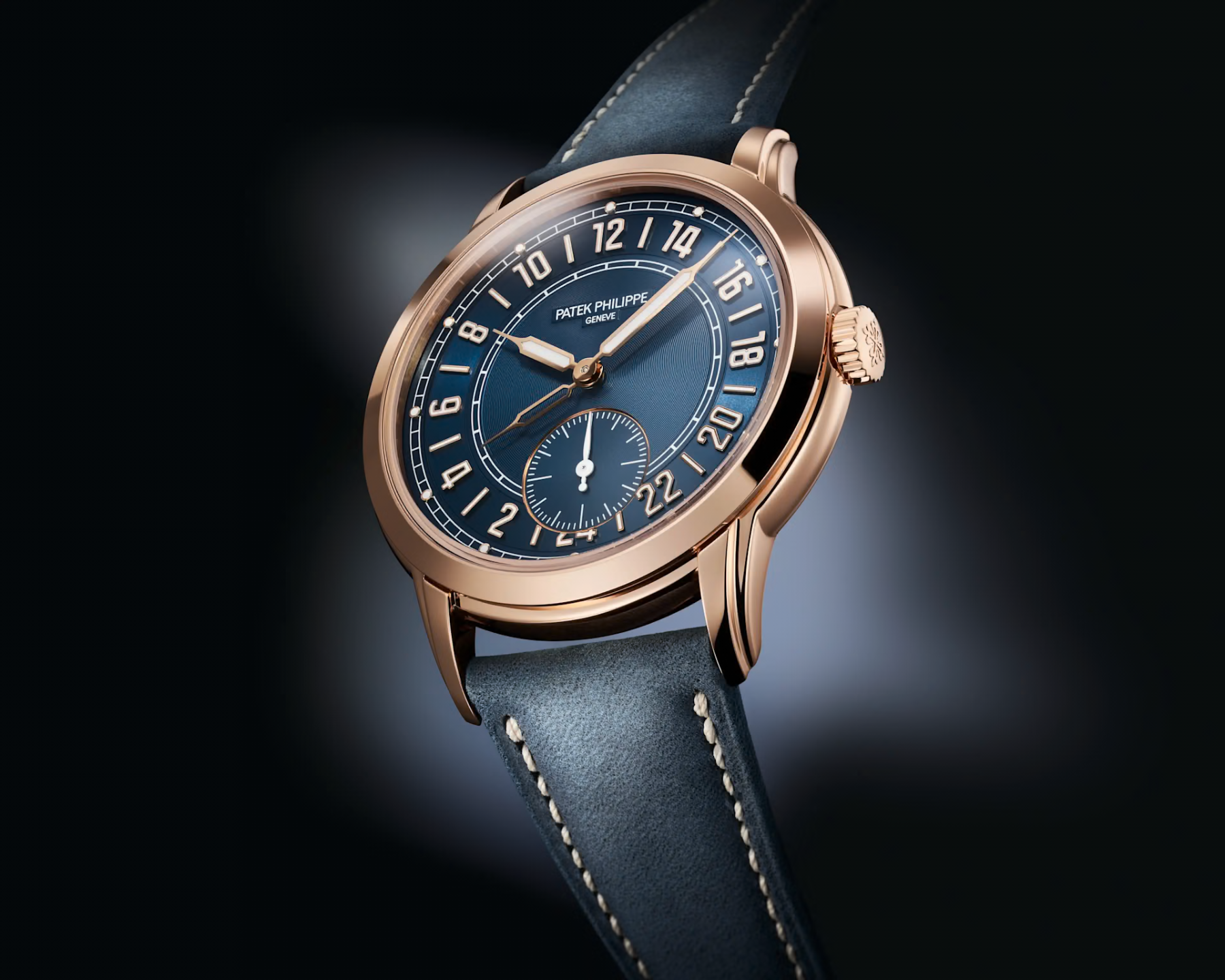 Patek Philippe 24-hour display. Travel time. — sfeerbeeld