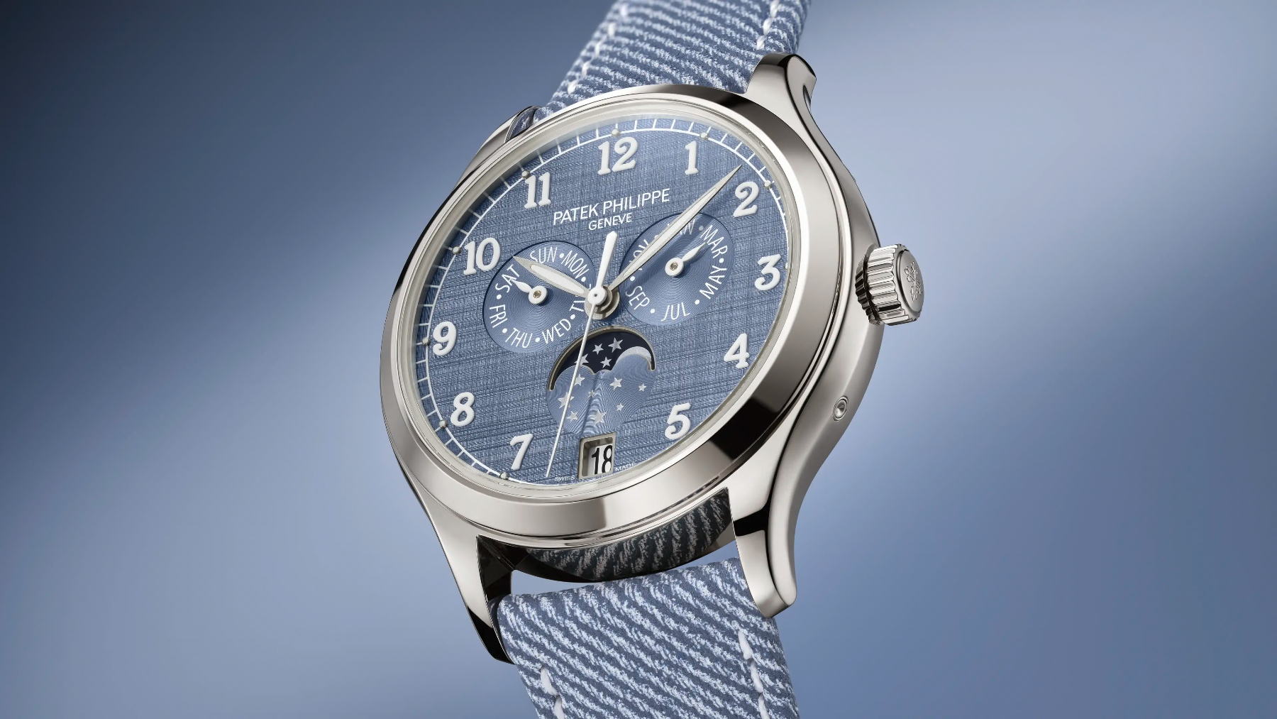 Patek Philippe Annual calendar with moon phases — sfeerbeeld