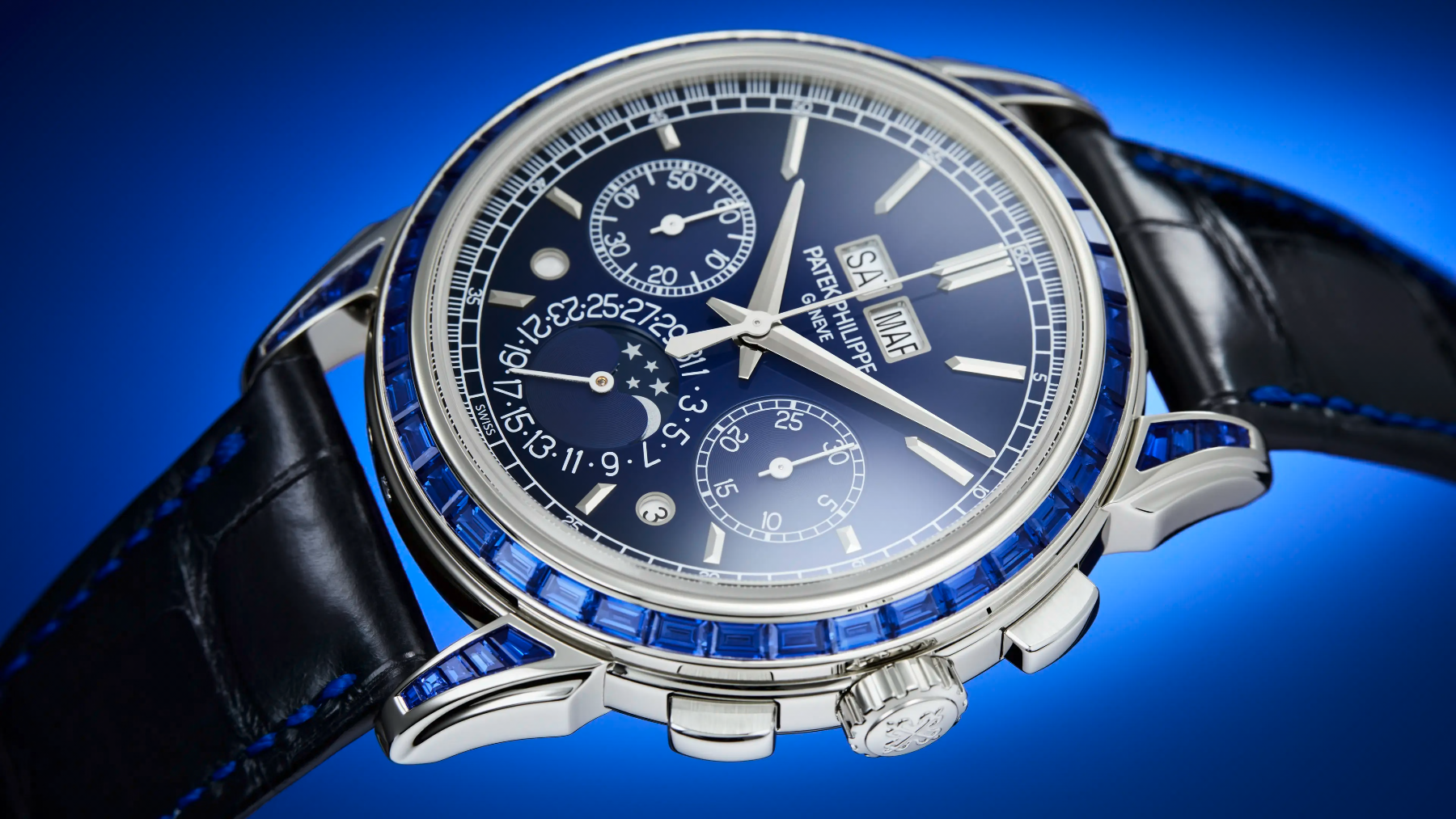 Patek Philippe Chronograph. Perpetual Calendar. Joaillerie. 5271/11P-010 — Image 3