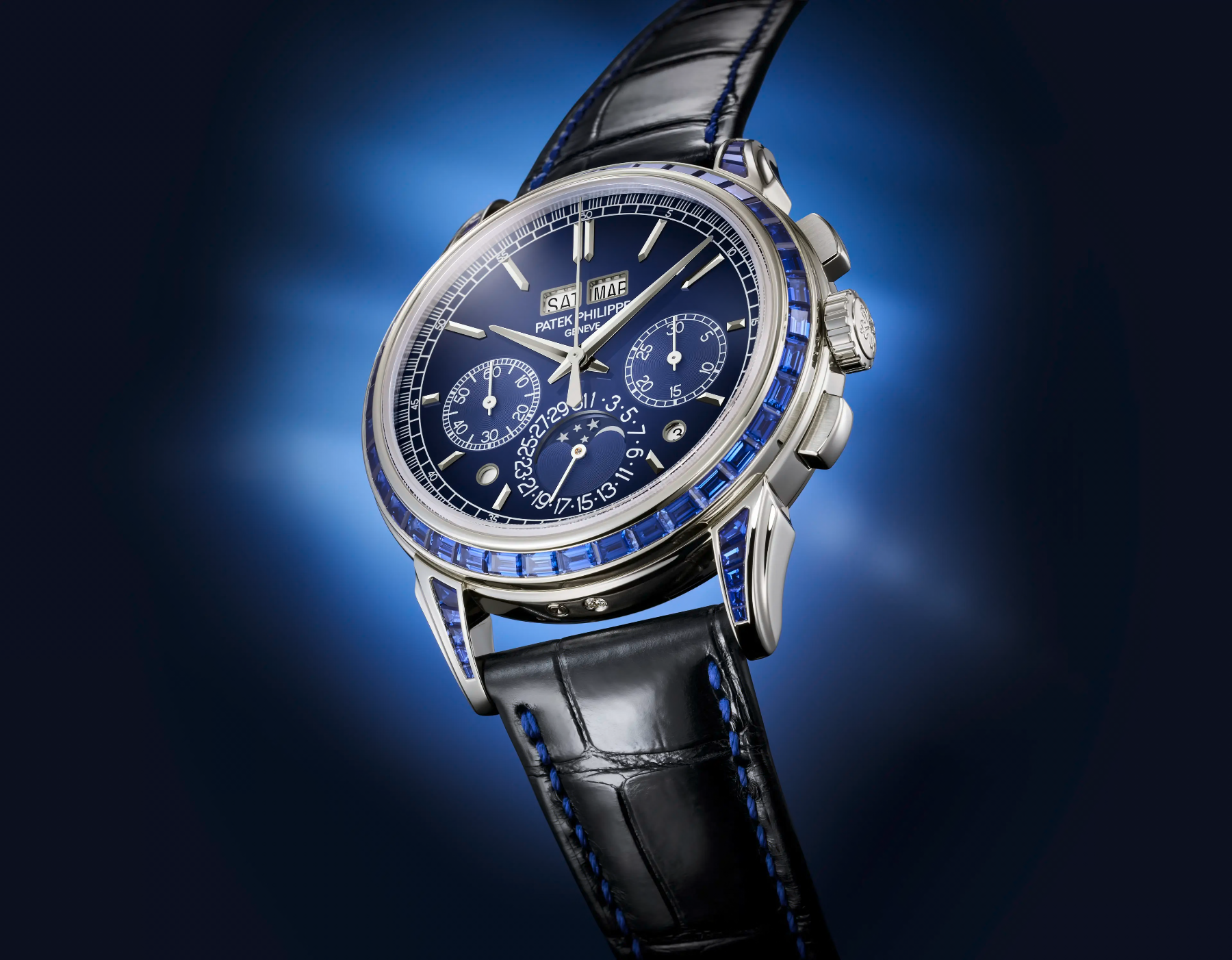 Patek Philippe Chronograph. Perpetual Calendar. Joaillerie. — sfeerbeeld